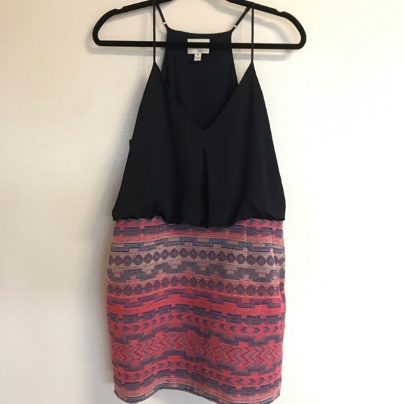 Anthropologie Greylin Soraya twofer chiffon tweed Tapestry blouson dress medium - Picture 2 of 12